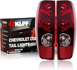 OKLPF Rear Brake Tail Light Compatible With 2004-2012 Chevy Colorado GMC Canyon Replace GM2800164 GM2801164,Replacement Red Taillight Assembly,Included A Luxurious Box,Driver and Passenger Side