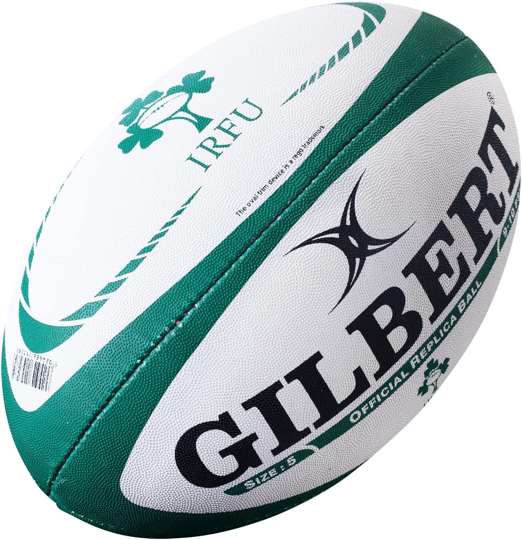 Gilbert Ireland Rugby Ball, Green, Mini, 1 Pack