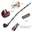 Hysagtek 16 Long Churchwarden Tobacco Pipe Wooden Long Stem Smoking Pipe with Gift Box, Pattern Random