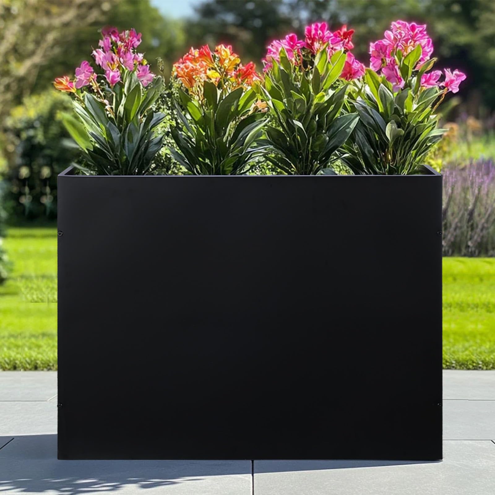 Amazon.com : SUNNYPARK Large Metal Planter Box 32”x 12”x 24