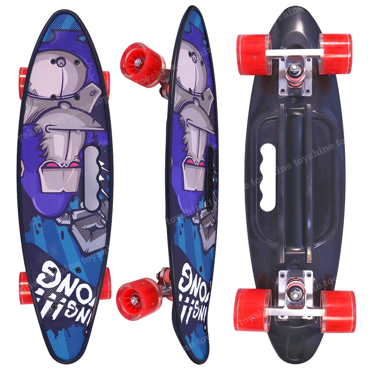 Complete Skateboard 59 Cms All Wheels LED Lights