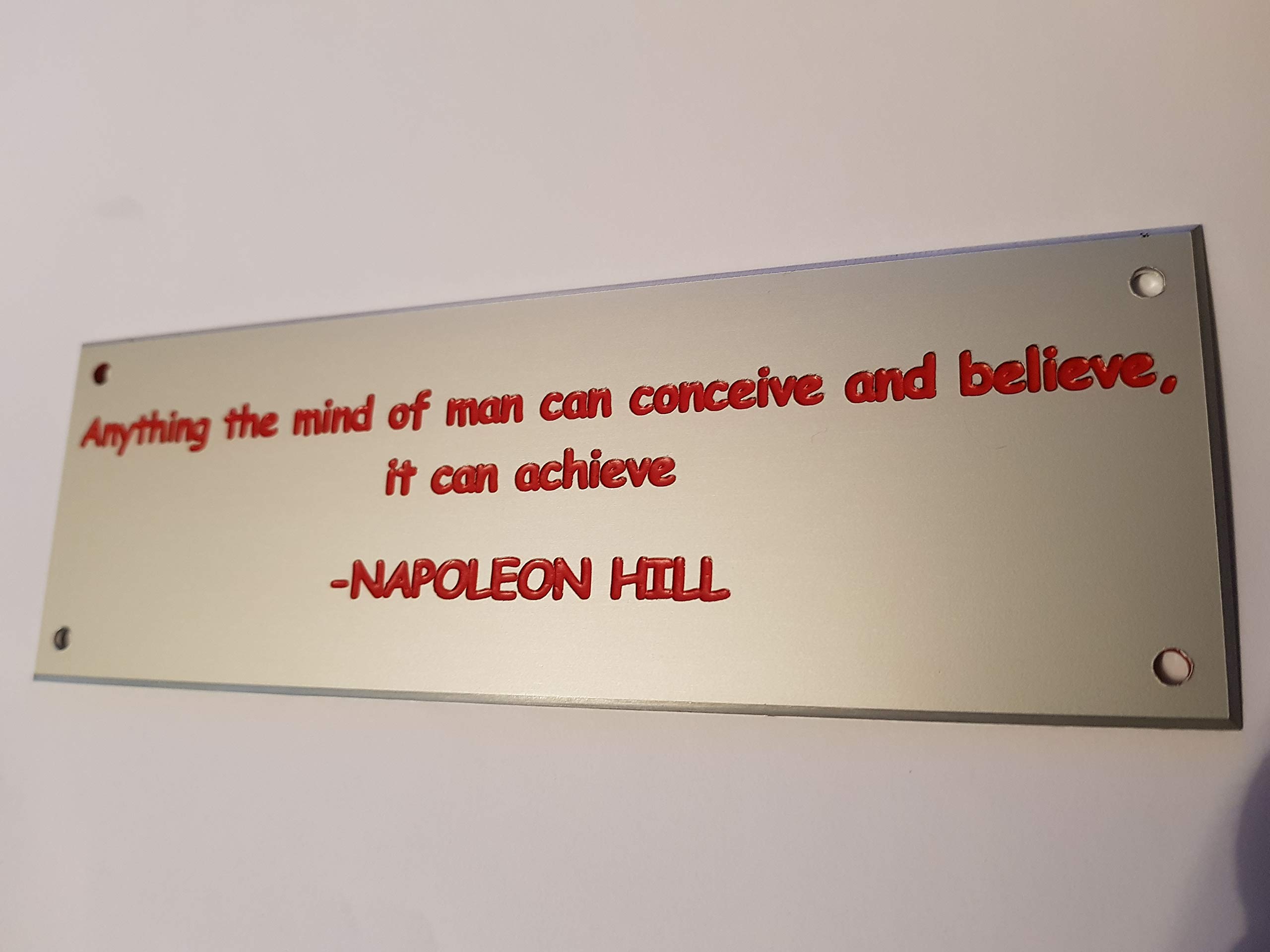 Loki Engraved Stable Name Plate Silver Aluminium (200mm x 50 mm)