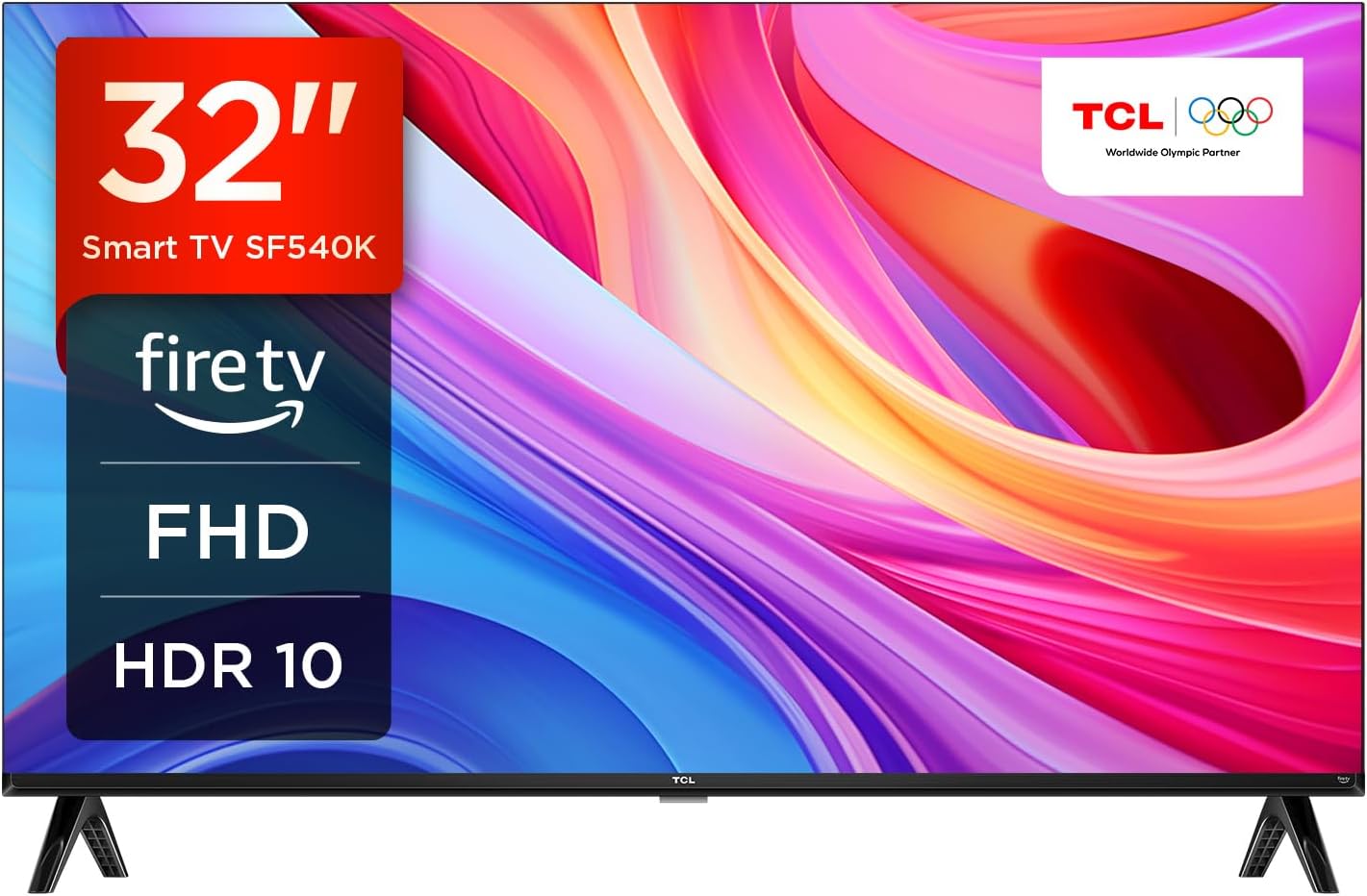 TCL 32SF540K 32 inch FHD Fire TV with OS7 Smart television - HDR & HLG-Dolby Audio-DTS Virtual X/DTS-HD-Metal Bezel-less-Dual-band Wifi 5-with Fire OS 7 system