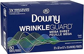 Downy WrinkleGuard Dryer Sheets - Fresh - 80ct