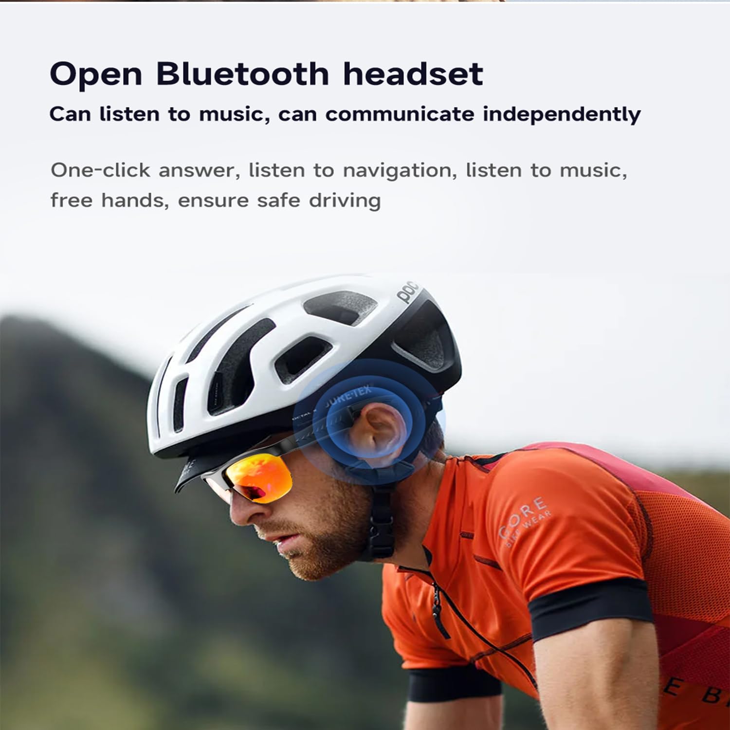 Occhiali Audio Bluetooth con Altoparlanti Boss, Riproduzione Musicale, Controllo della Musica, Risposta alle Chiamate, Traduzione AI, Cancellazione del Rumore ENC, Protezione UV(Anti)