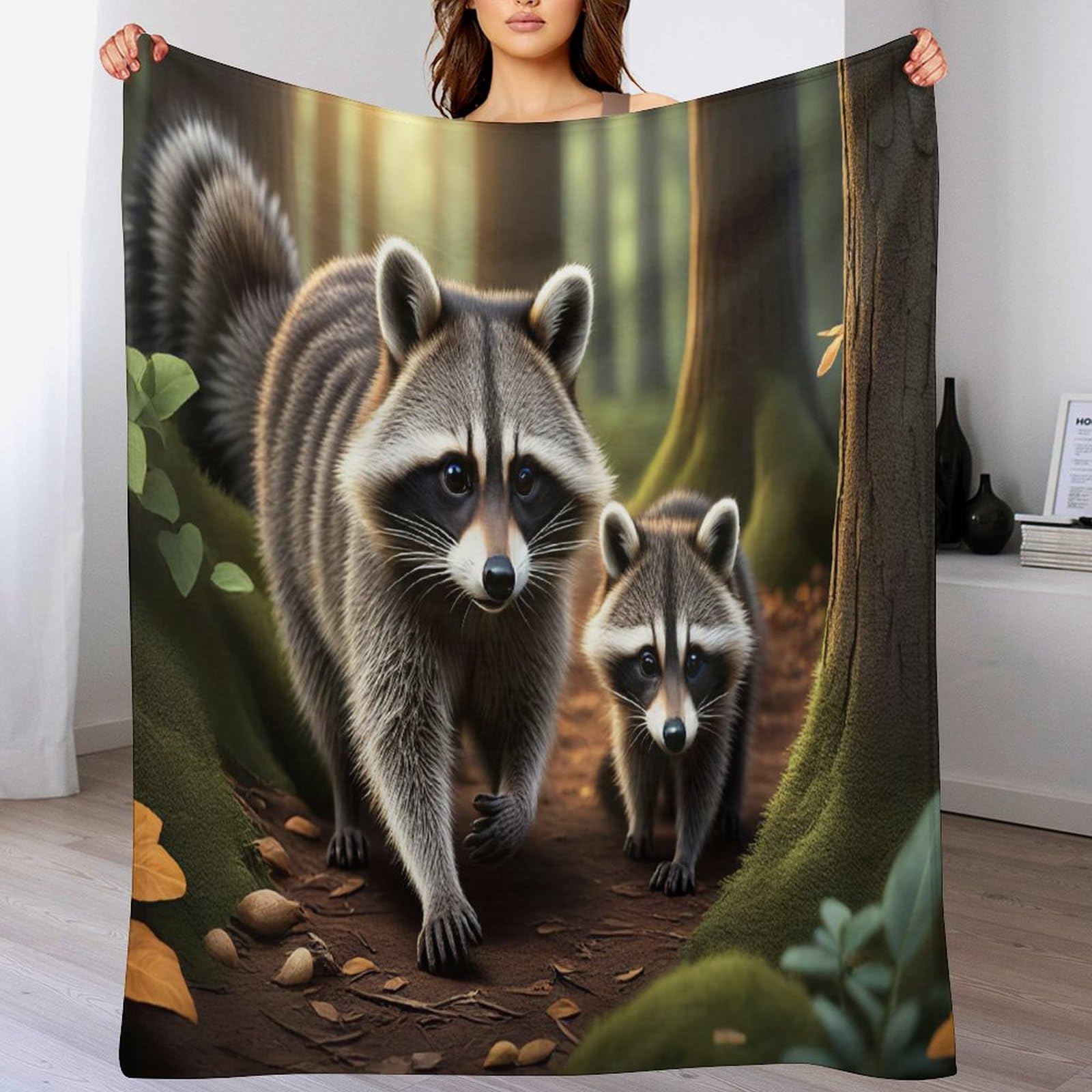 Couverture polaire ours anti-froid pour lit et canapé en flannel douce