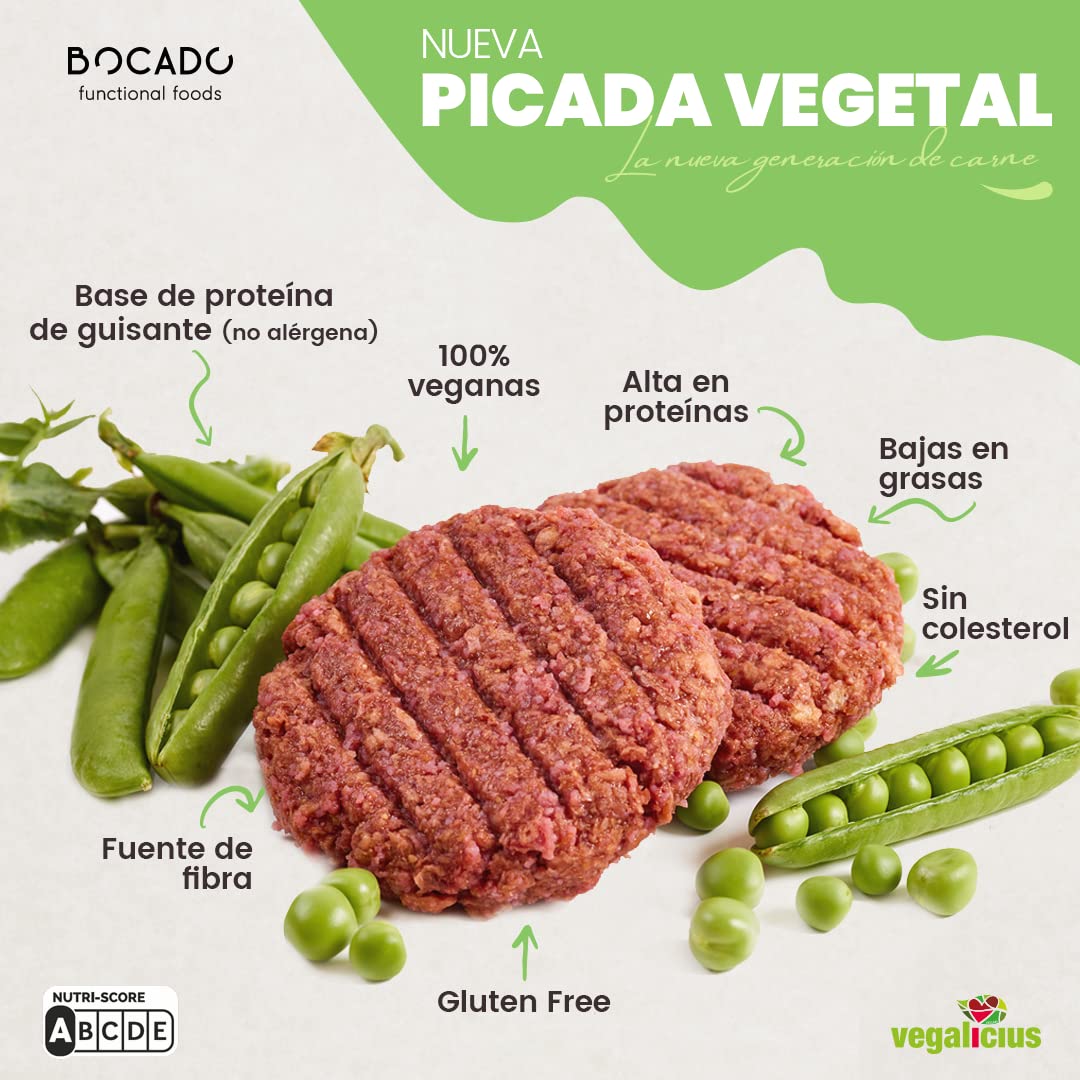 Mezcla para preparar Picada Vegetal - Carne 100% vegana - Gluten Free - Alta en proteínas