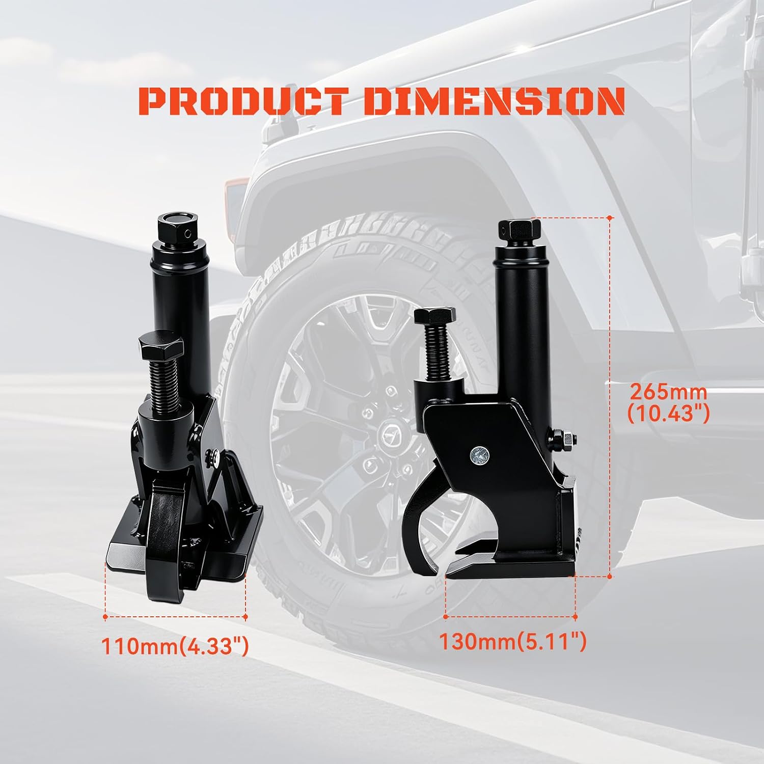 Manual Tire Bead Breaker for 38"-42" Tires Changer Tool with Rubber Pad