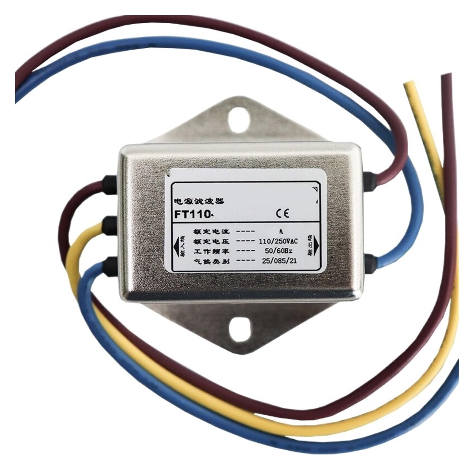Filtro de potencia CA 220V FT110 para proteger electrónica de interferencias