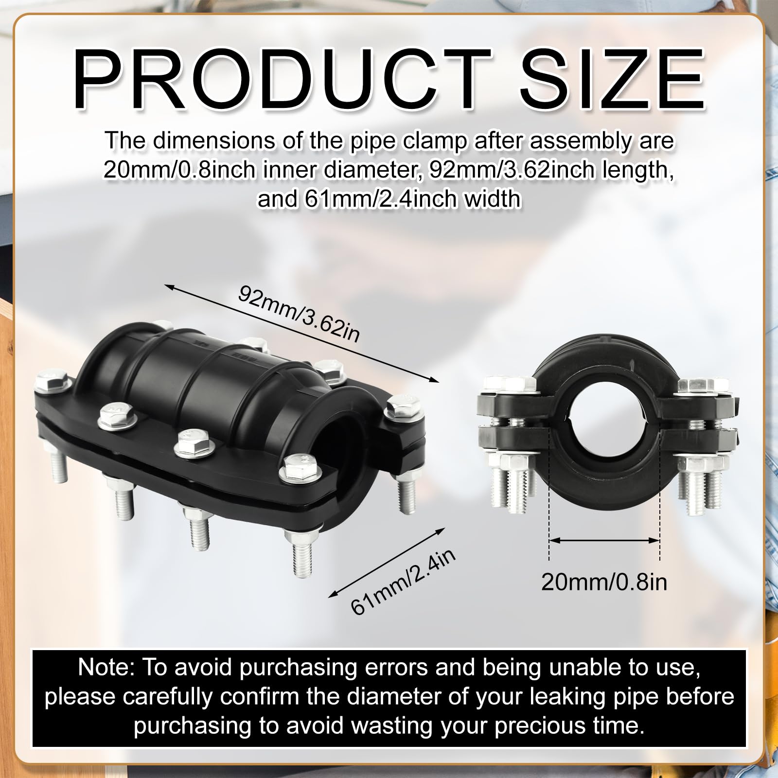 Morsetto Per Riparazione Tubi 'acqua - Kit Di Riparazione Tubi Di Emergenza, Morsetto Per Riparazioni Idrauliche | Morsetto Per Riparazione Perdite