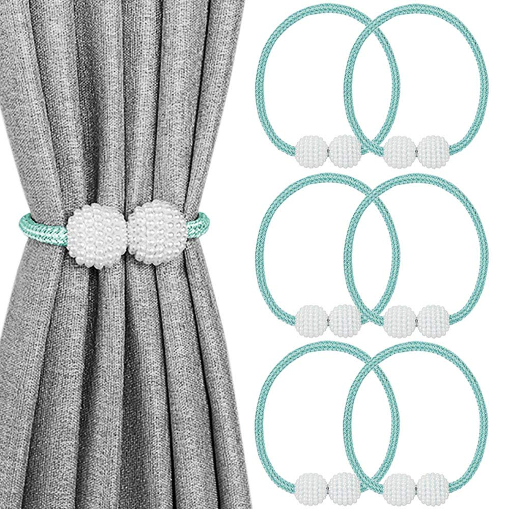Alzapaños de cortina para pérgola de hotel y hogar hebillas de imán pack de 6 unidades