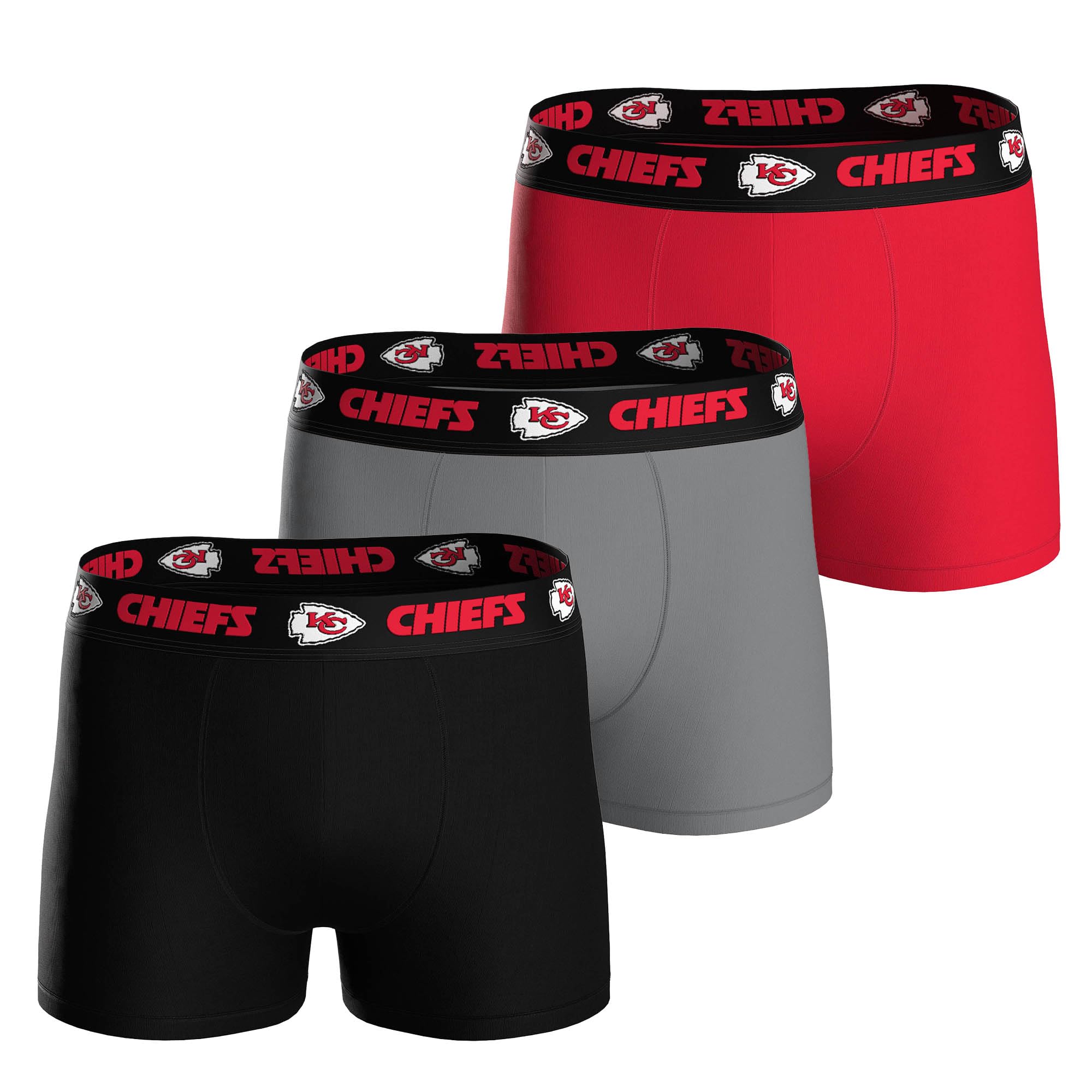 NFL Herren 3pk Boxers City Chiefs Underwear (3er Pack)