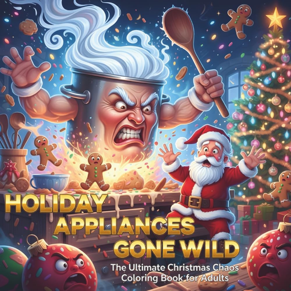 HOLIDAY APPLIANCES GONE WILD: The Ultimate Christmas Chaos Coloring Book for Adults (BEAUTIFUL DISASTERS)