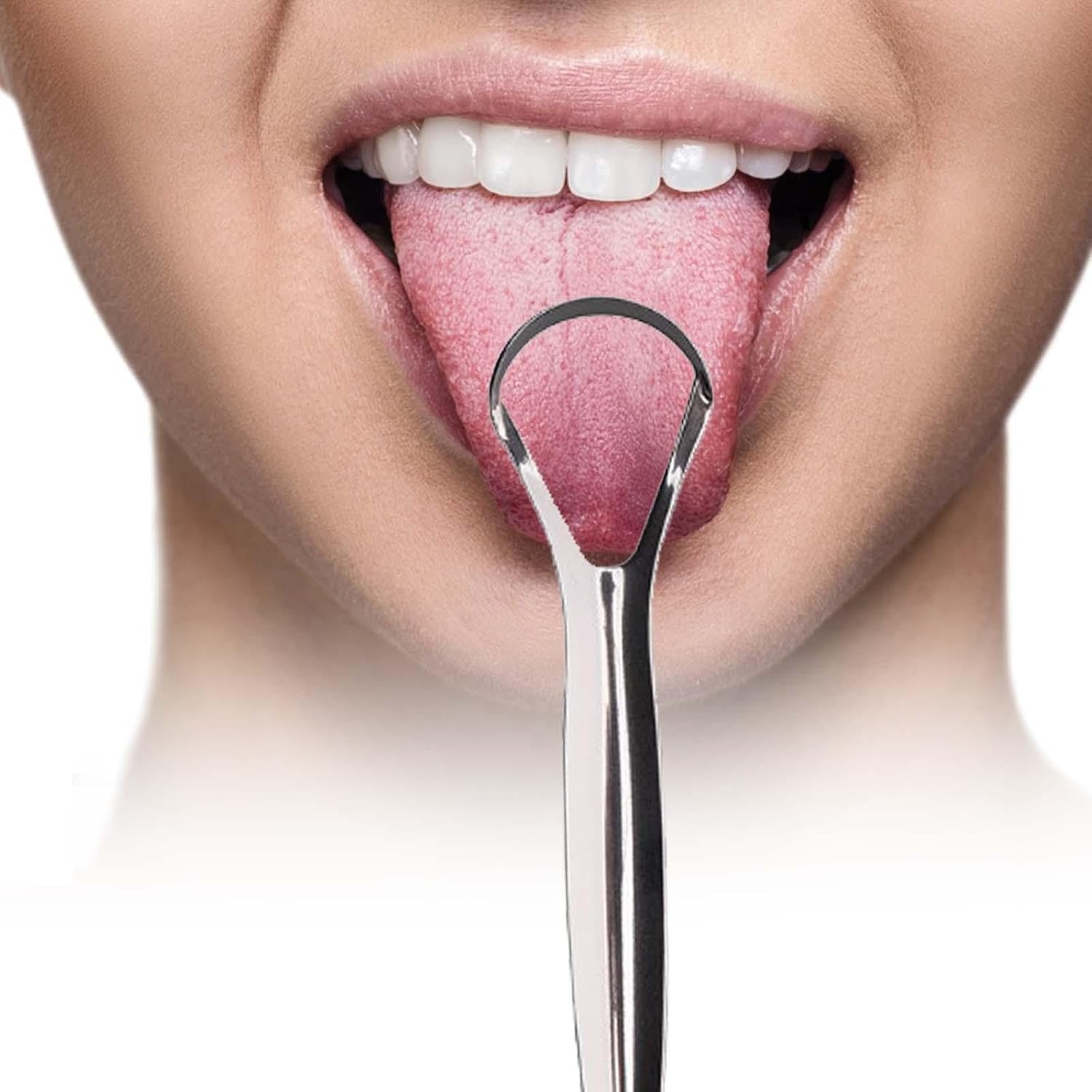 Stainless Steel Tongue Cleaner for Adults, Metal Tongue Scraper with Comfortable Grip, Oral Hygiene Tongue Cleaner, Reusable Stainless Steel Tongue Scraper for Daily Mouth Cleaning (1 Piece)-picture-10