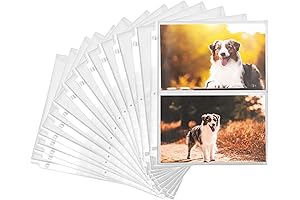 Samsill 5x7 Photo Sleeves for 3 Ring Binders - Store and Protect...