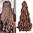 French Curly Braiding Hair 24 Inch 8 Packs - Pre Stretched Bouncy Braiding Hair- Loose Wavy Synthetic Hair Extensions For Black Women (24 inch 8 packs, 30)