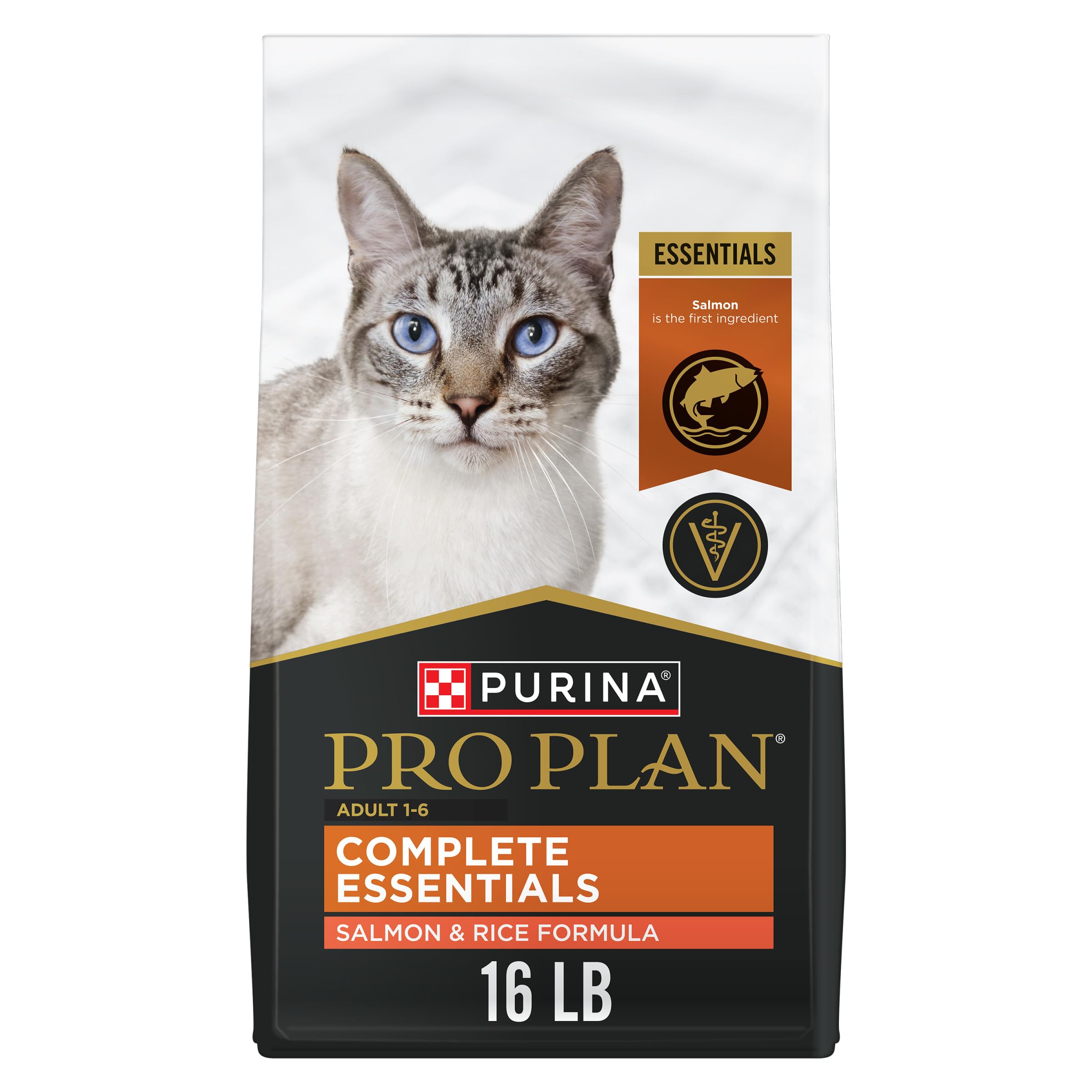 Purina Pro Plan High Protein Cat Food With Probiotics for Cats, Salmon and Rice Formula - 16 lb. Bag