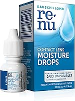 Renu MultiPlus Lubricating & Rewetting Drops for Soft Contact Lenses - Soothe Dry Eyes, Rehydrate Lenses, 0.27 Fl Oz