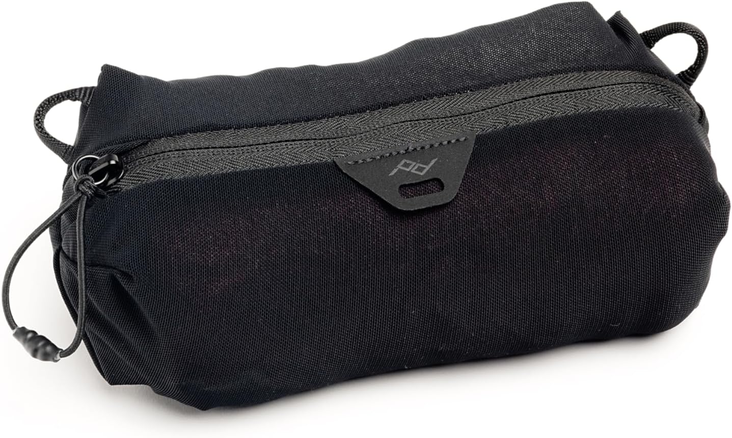 Ultralight Mesh Packing Cube, Black, Stretchy Mesh Luggage Cube with Strap Attachment Points and Luggage Pass Throughs, Zipper Opening, Travel Organizer for Men and Women, Size XXS
