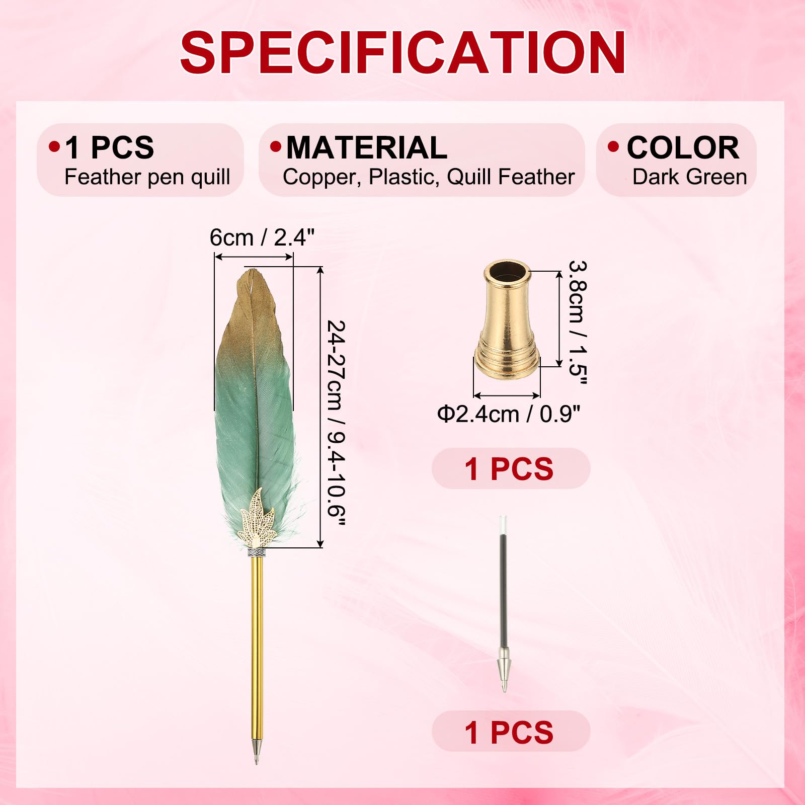 PATIKIL Feather Pen Quill - Image 2