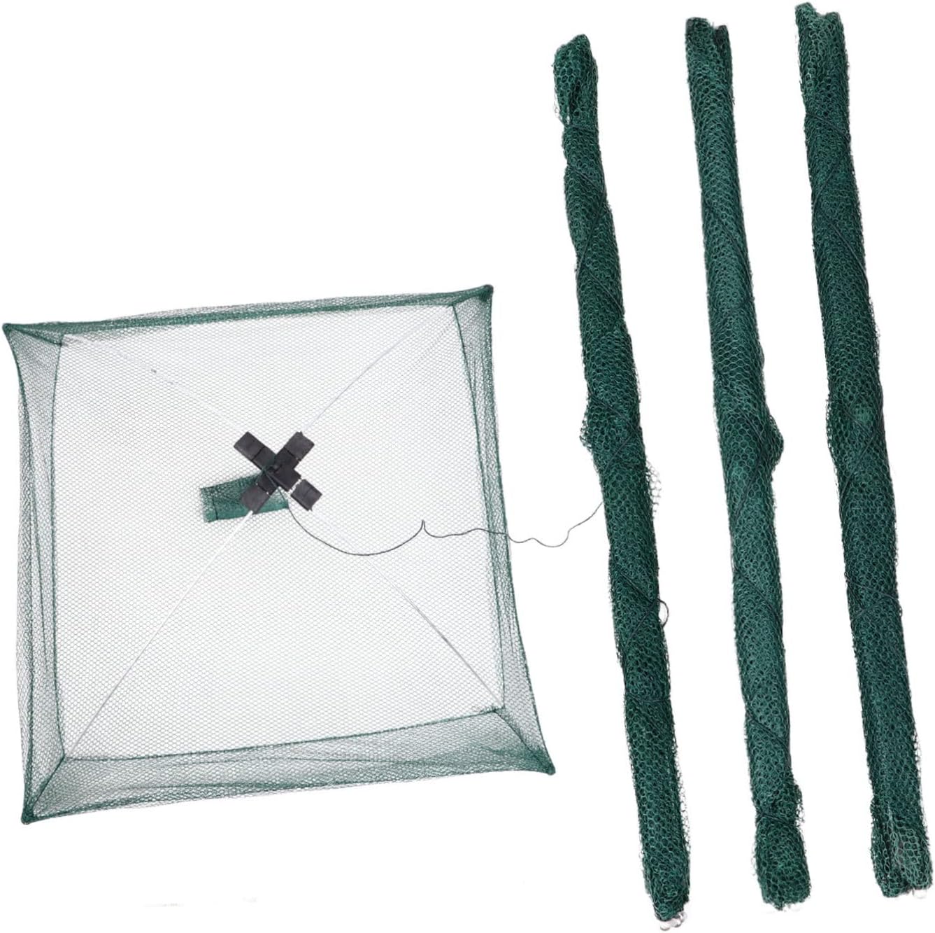 WHAMVOX HandThrown Fishing Nets 4pcs Folding Fishing Net