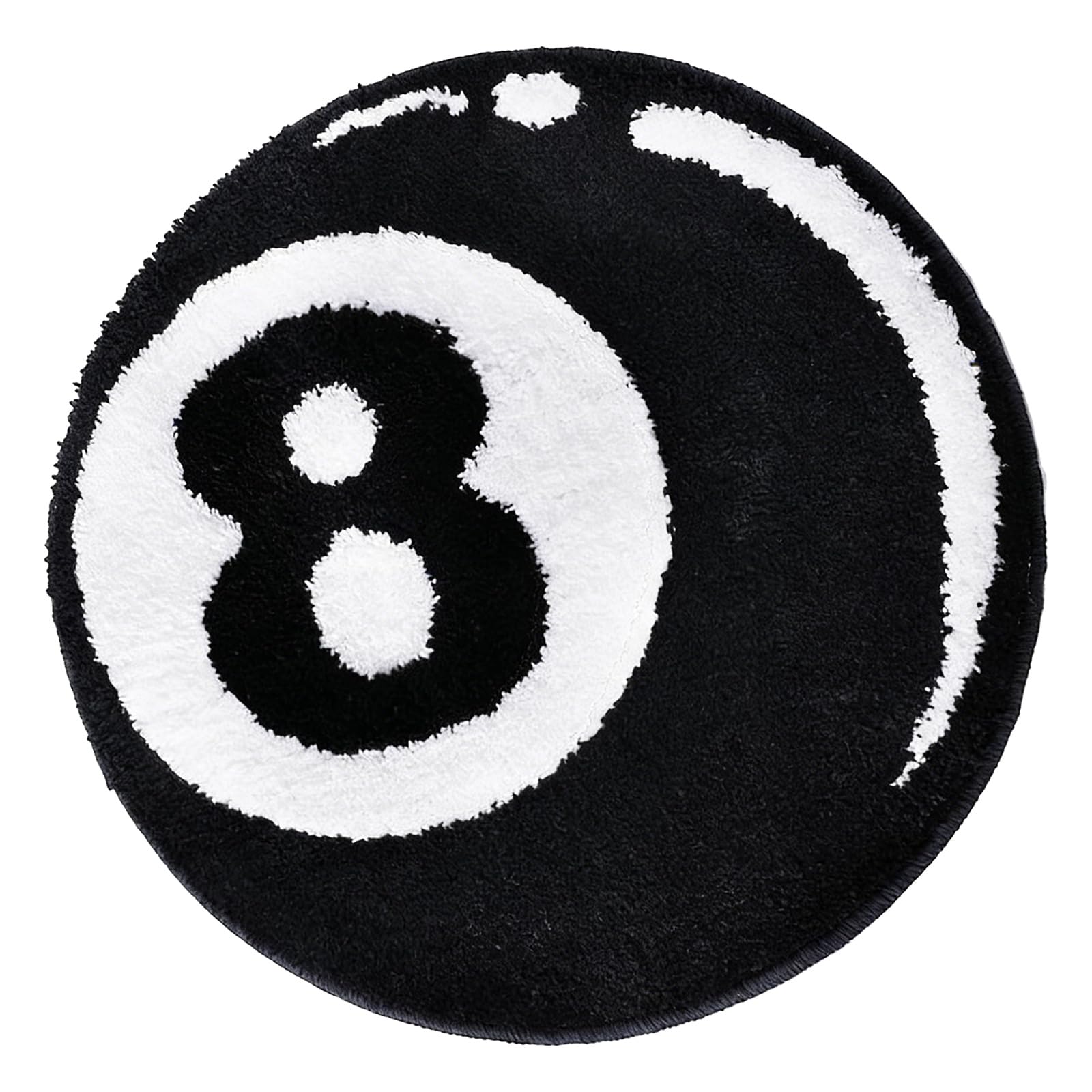 Amazon.com: 8 Ball Rug, Black 8 Ball Carpet,23.6-Inch Washable