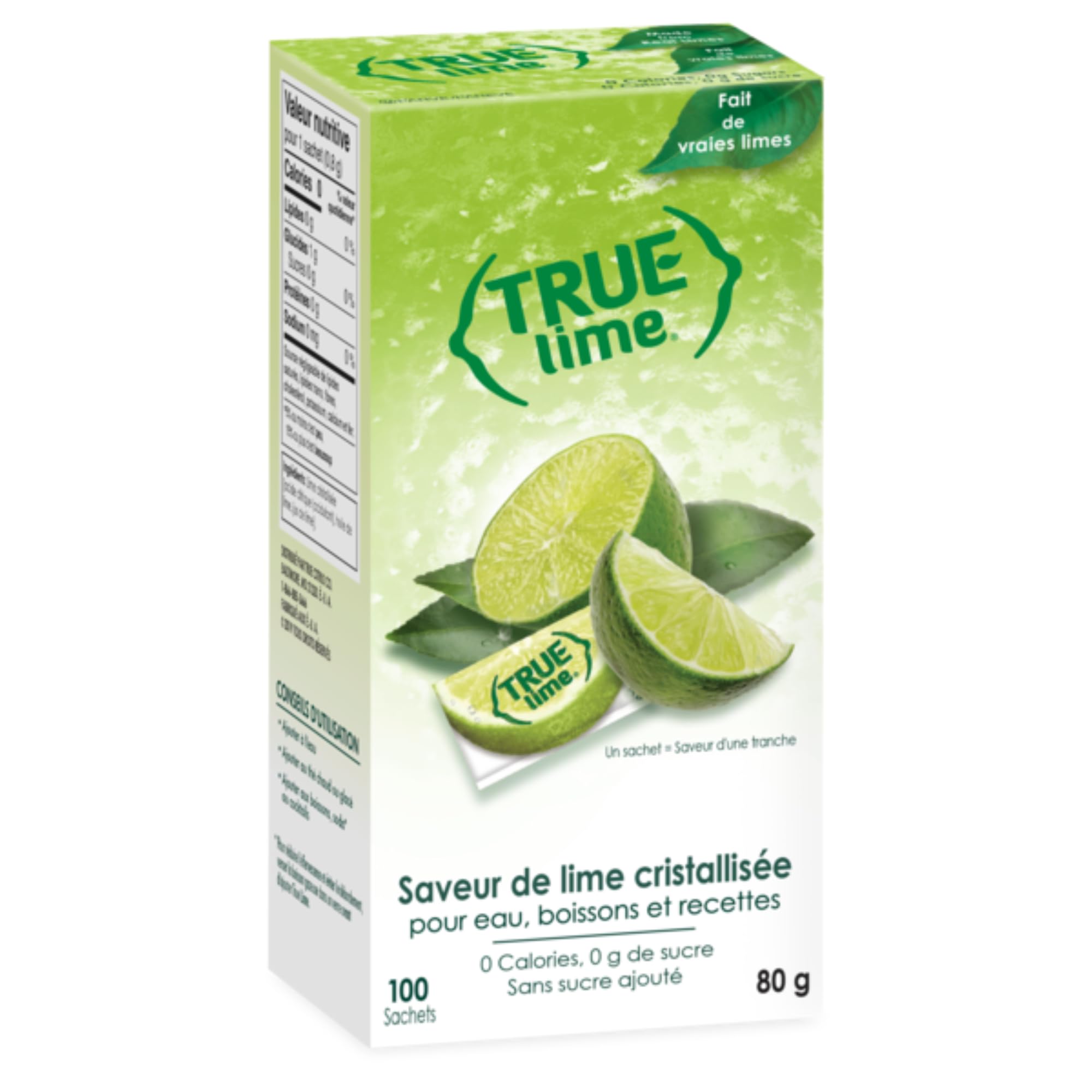 True Citrus Natural Lime Water Enhancer - 100 Sugar-Free Packets