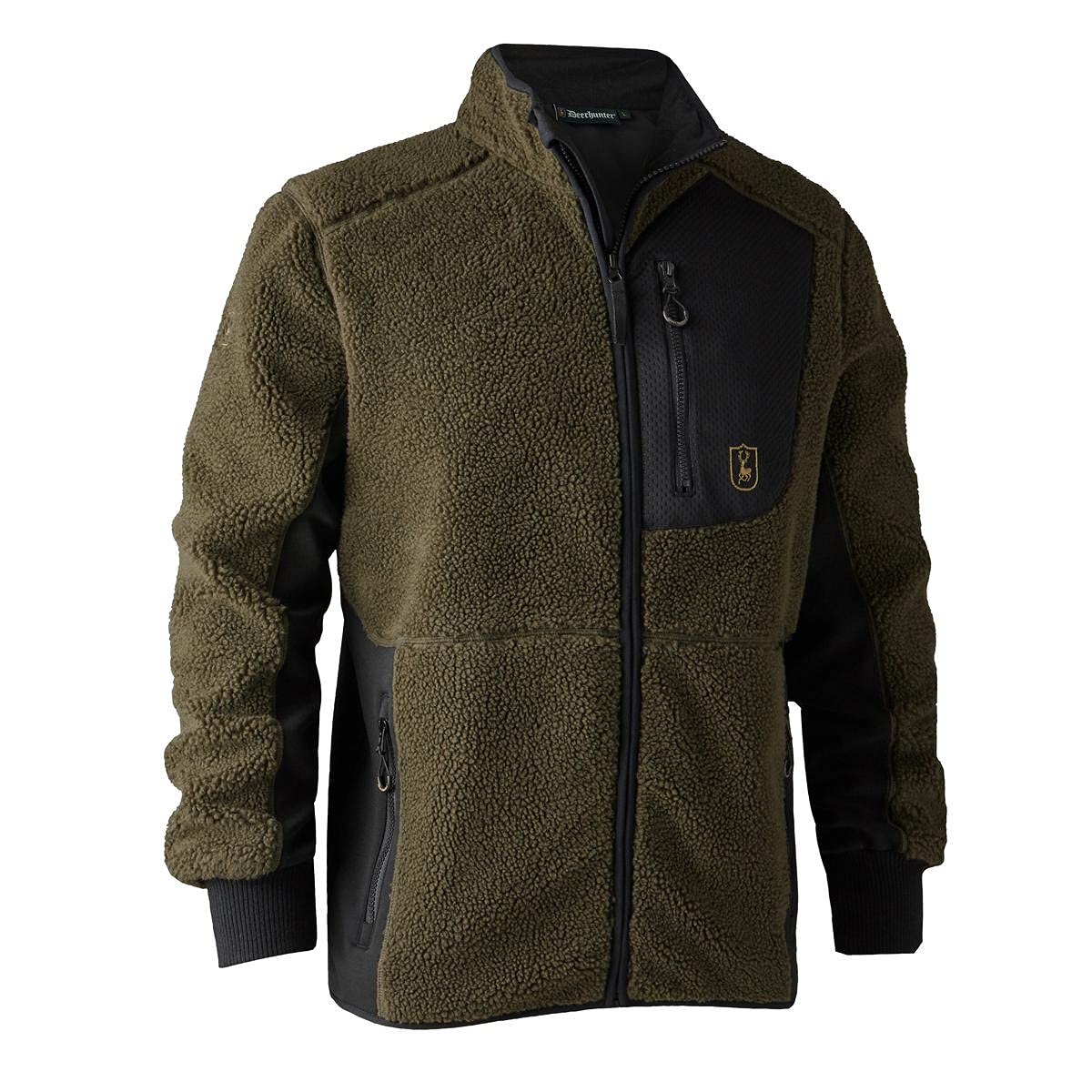 Deerhunter Men's Green Rogaland Fiber Pile Jacket Adventure X-Large - Hunting Jacket Insulated Weatherproof For