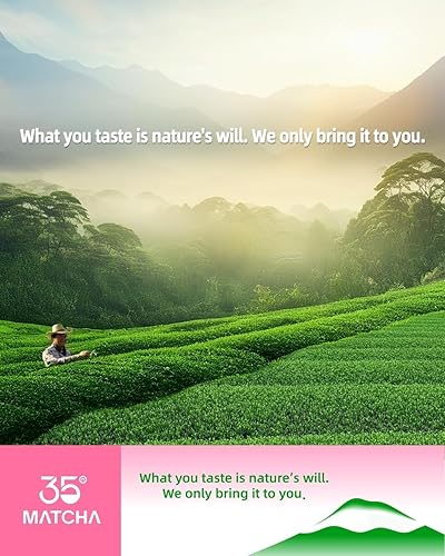 Miniatura 7 de 35N MATCHA Polvo matcha orgánico de grado ceremonial, certificado por USDA, té verde 100% puro, sin aditivos, primera cosecha, alto en