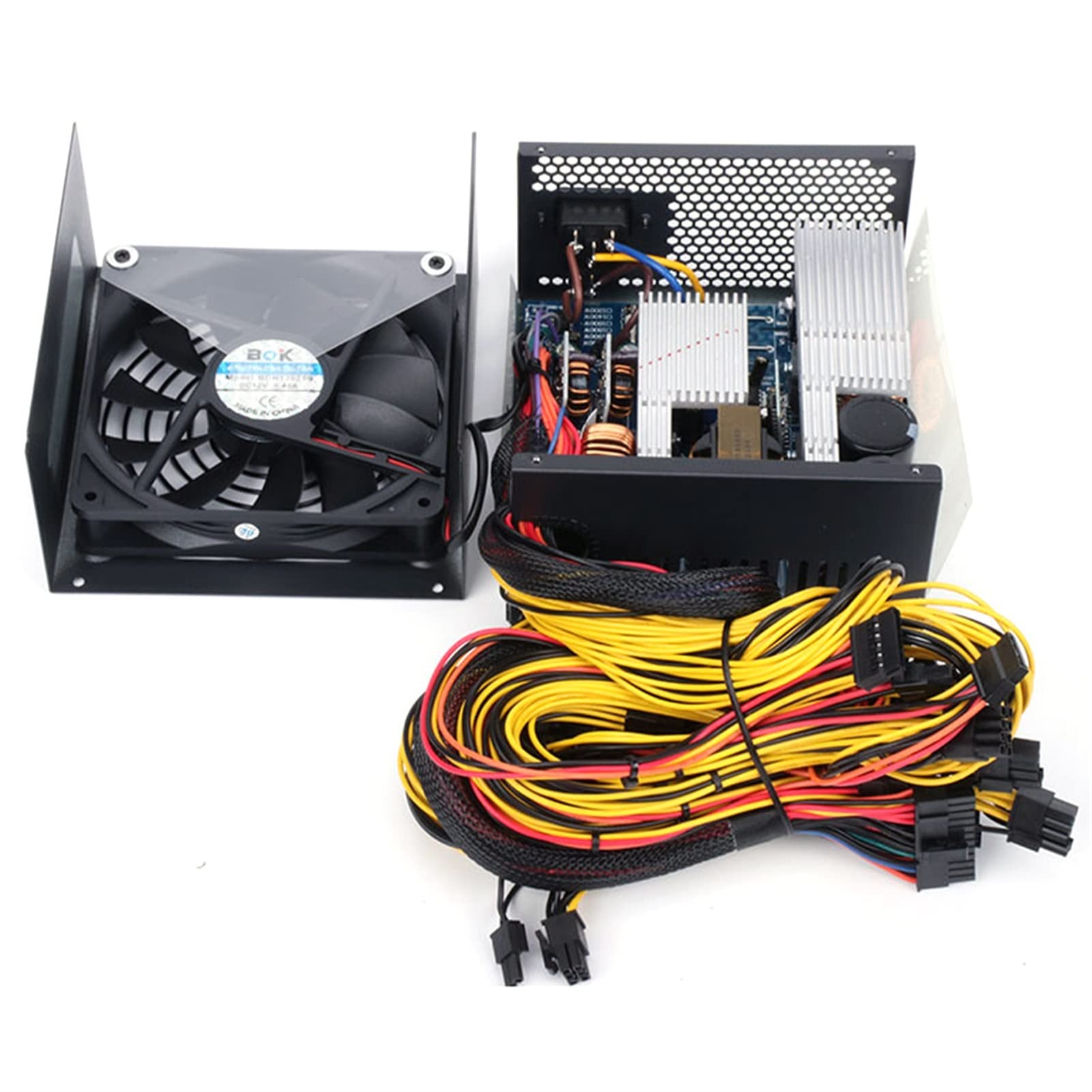 Modular Mining Rig Power Supply 1600W 80+ Gold Modular Power Supply For Crypto  Mining Rigs – Supports Up To 6 GPUs, 20+4 Pin, 6+2 Pin PCIe Mining Power  Supply