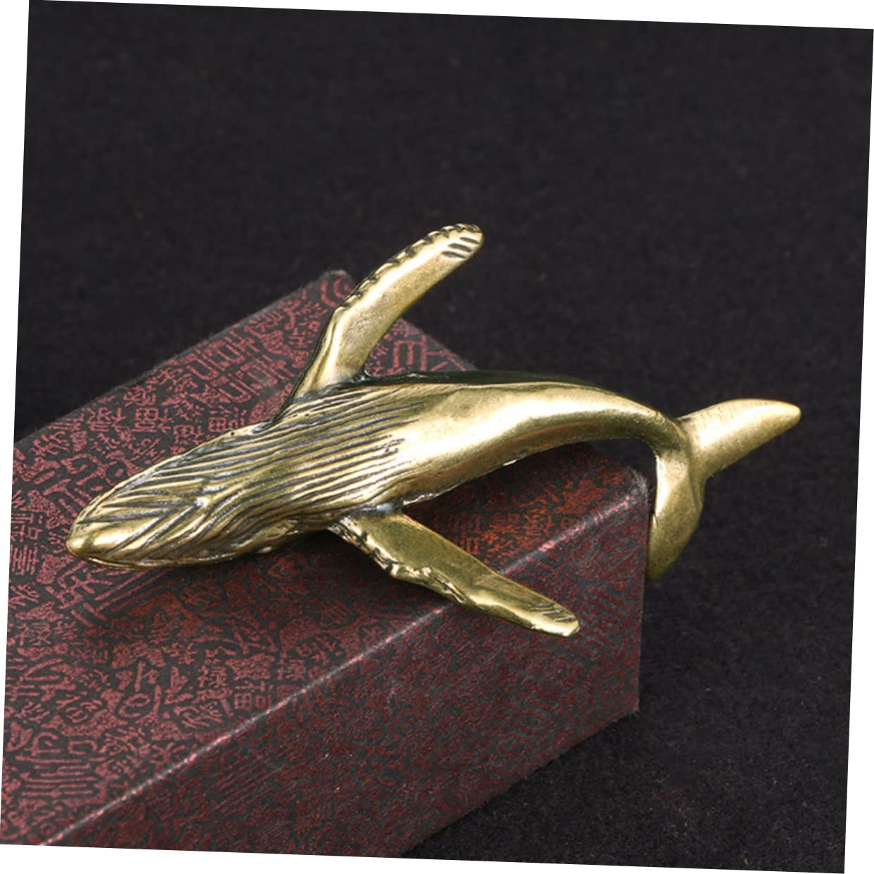 Amazon.co.jp: Luxshiny 4個 純銅鯨 装飾品 シャチの置物
