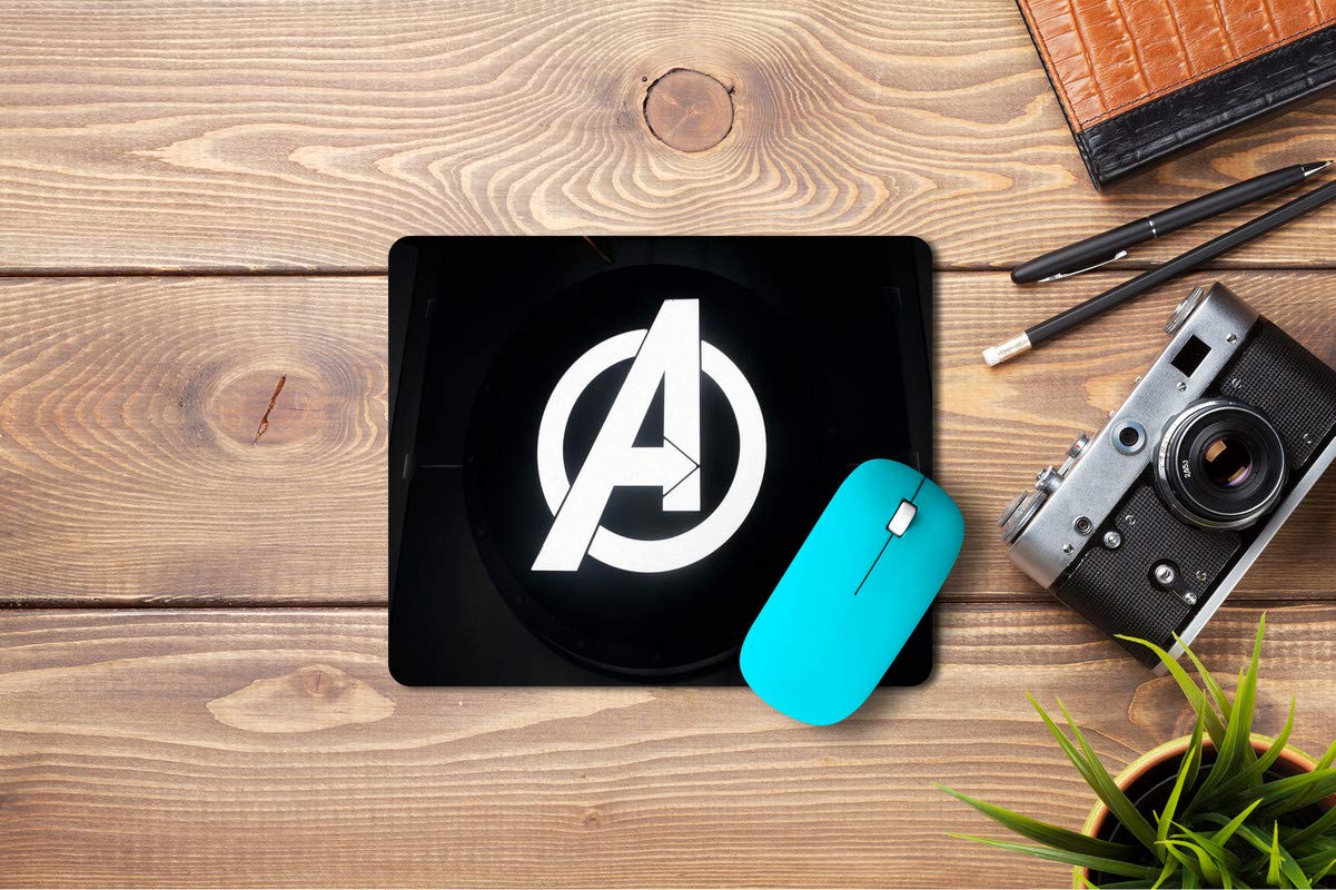 5 Ace Avenger Logo Printed Designer Premium Rubber Base Mouse pad for Laptop|Dekstop-7x8.5 Inches