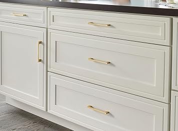 Jeffrey Alexander 635-256 Sutton 10-3/16 (256 mm) Center to Center Squared Sleek Large Cabinet Handle/Large Drawer Pull -