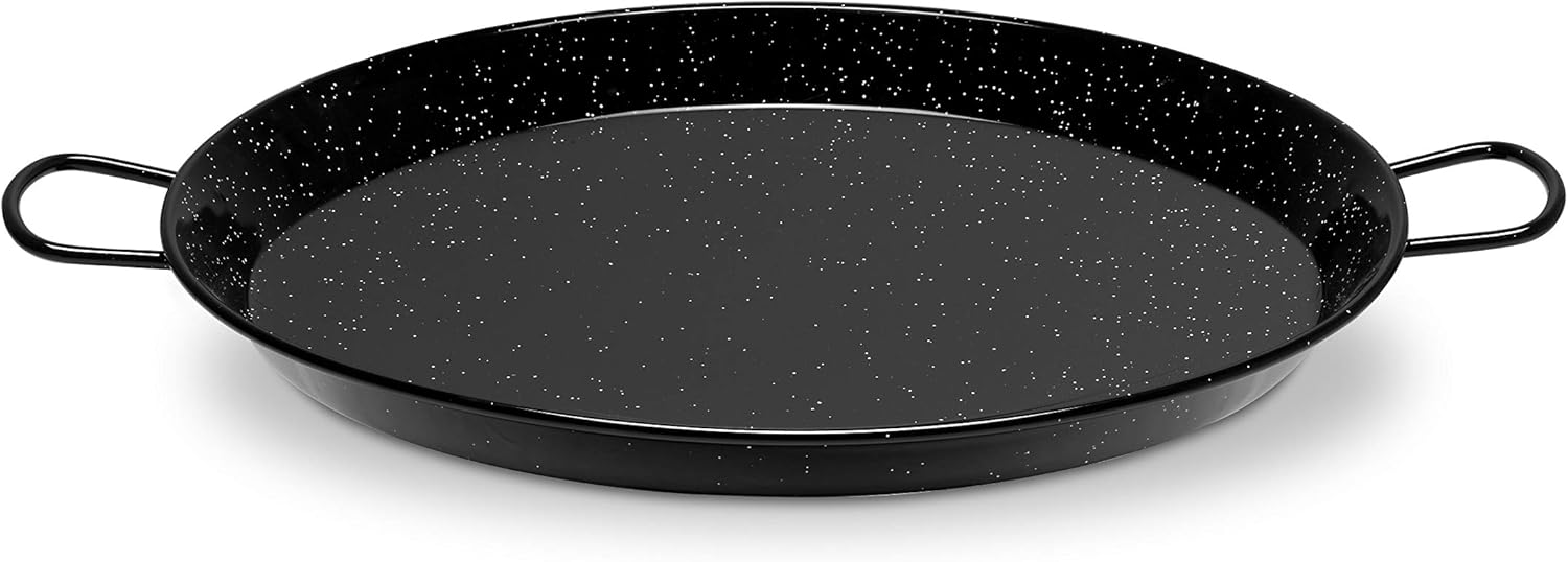 Metaltex Paella pan Enamelled steel,Black