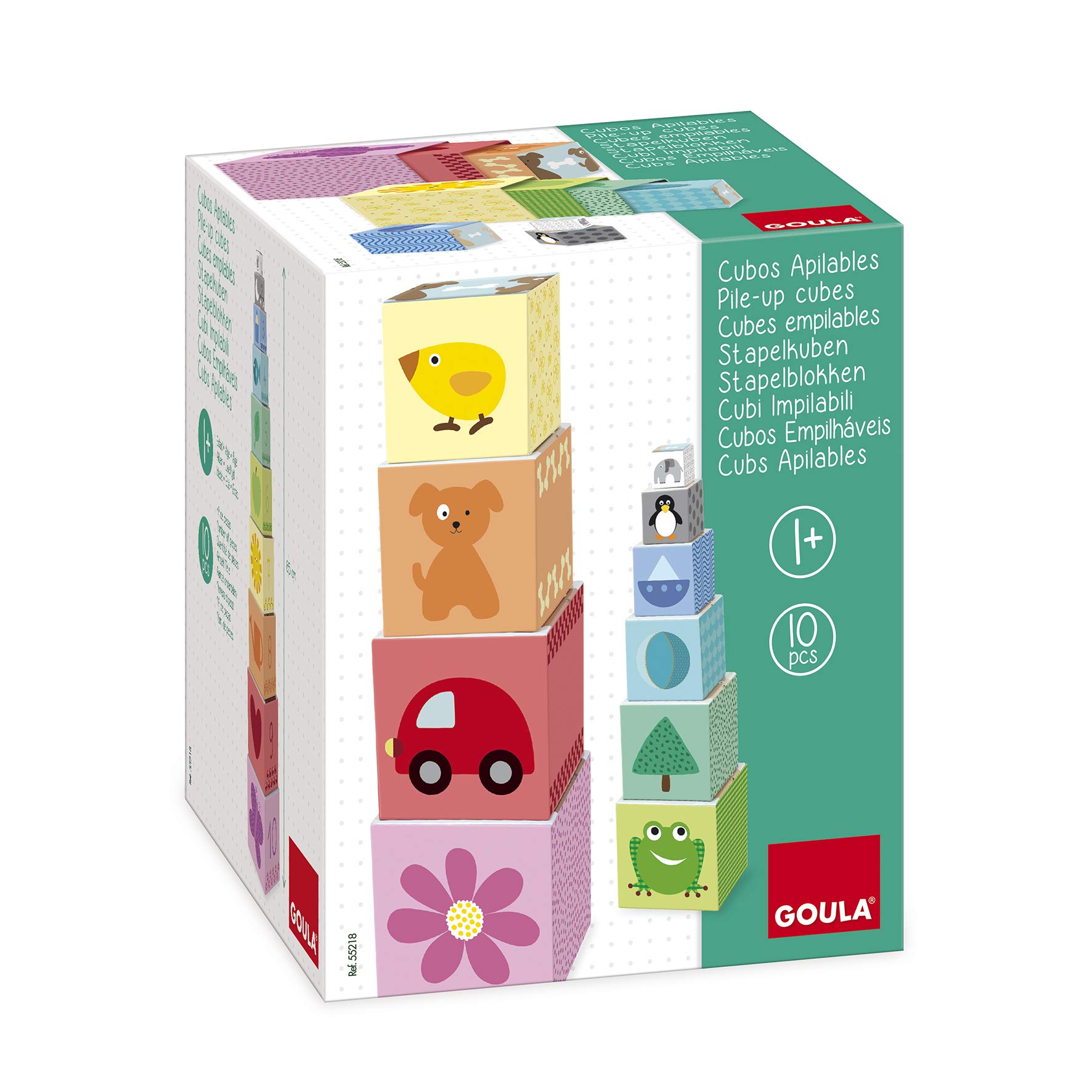 Jumbo Spiele D55218 - Stapelturm 1-10, Kinderspiel