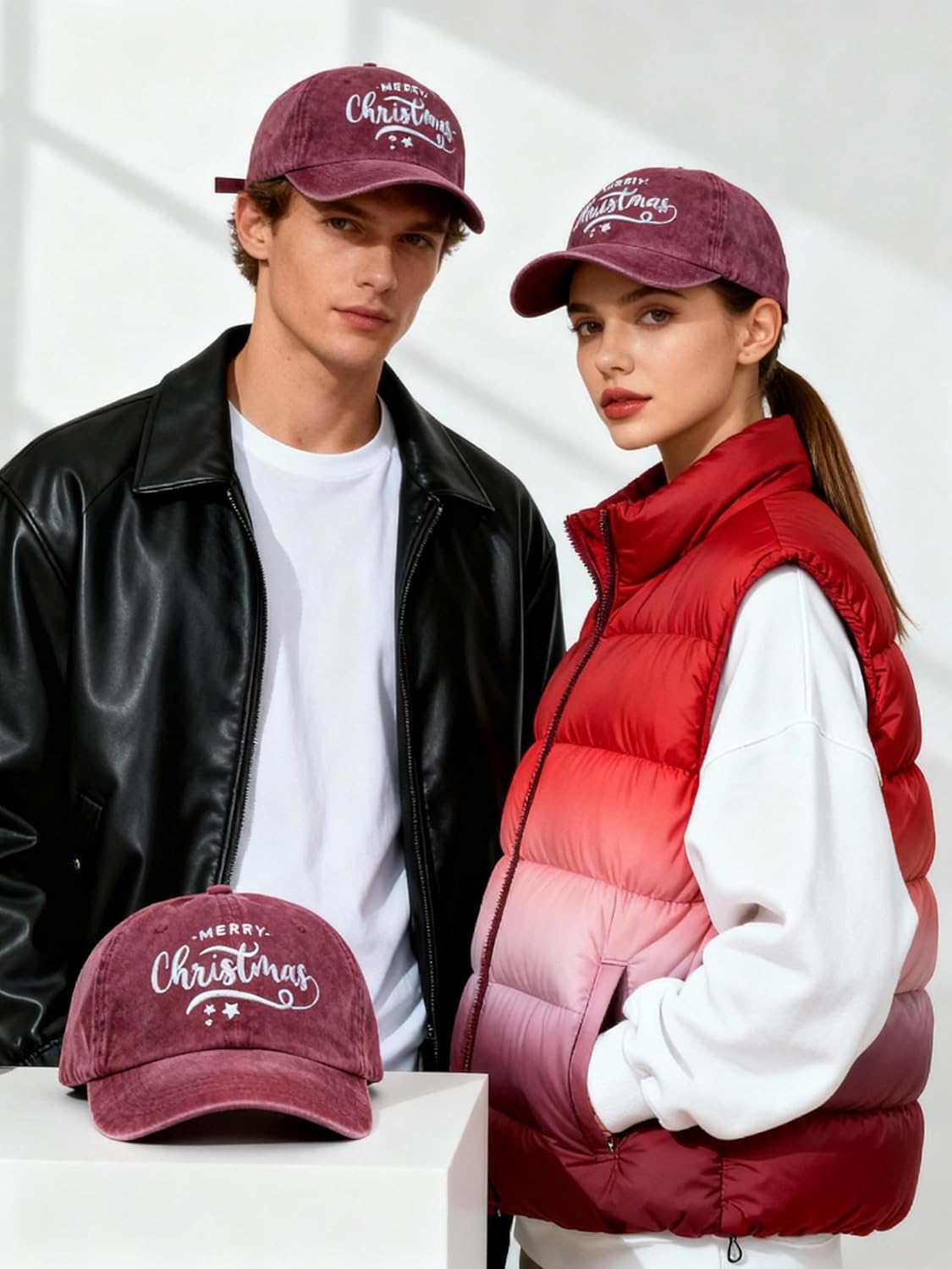 Christmas Baseball Cap Xmas Hat for Men Women, Santa Hat Cotton Embroidered Funny Merry Christmas GIifts - Image 5