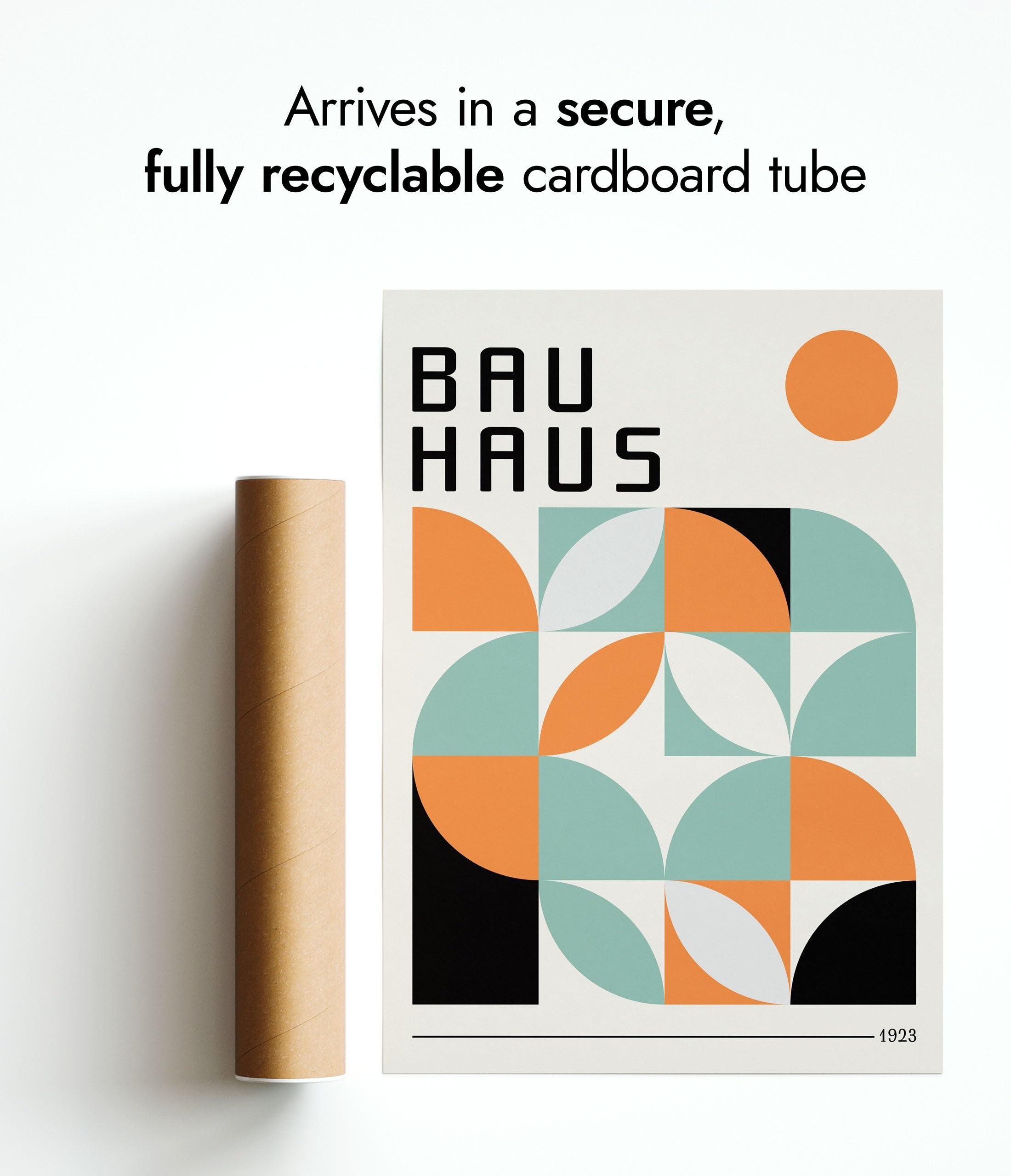 Summer Shapes Poster, Bauhaus Print, Framed Abstract Art, Mid-Century Wall Art, Modern Home Decor, Gift Idea, Archival Matte, A2 (Print Only) - 59.4x42cm — view 6