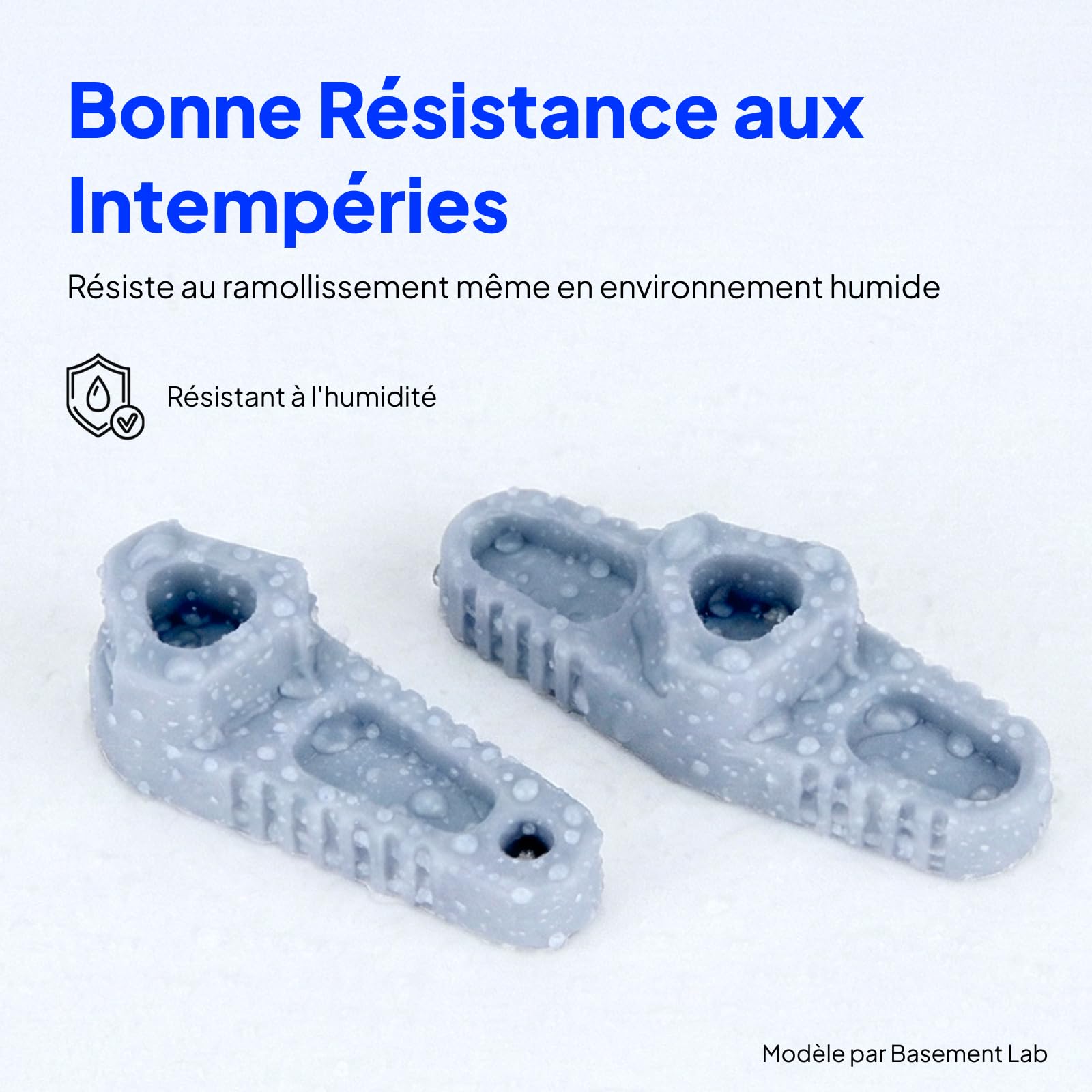 ELEGOO Résine Tough pour Imprimante 3D, Résine Robuste avec Haute Dureté, Faible Viscosité, Faible Retrait, Compatible avec Imprimantes 3D MSLA/LCD/DLP, Gris 1000g