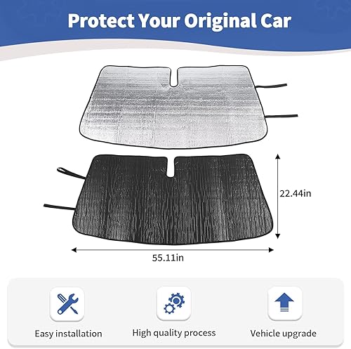 Vista 27 de RT-TCZ Parasol para parabrisas delantero para Jeep JL JLU 2018-Presente para Gladiator JT 2020-Presente Wrangler Gladiator 18+