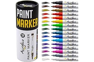 Premium Acrylic Paint Markers by Supkiz: Unleash Your Artistic Potential on Any Surface!
