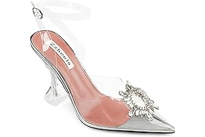 Iridescent Shimmering Zzheels Women's Clear Heels for Exquisite Occasions