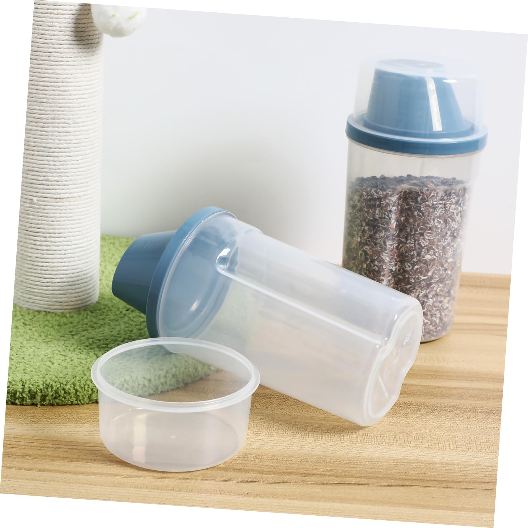 COLLBATH 3er-sets Futterbehälter Mit Deckel Luftdichter Vorratsbehälter Für Trockenes Tierfutter Futtereimer Für Katzen Hunde Und Vögel 2 Stück * 3