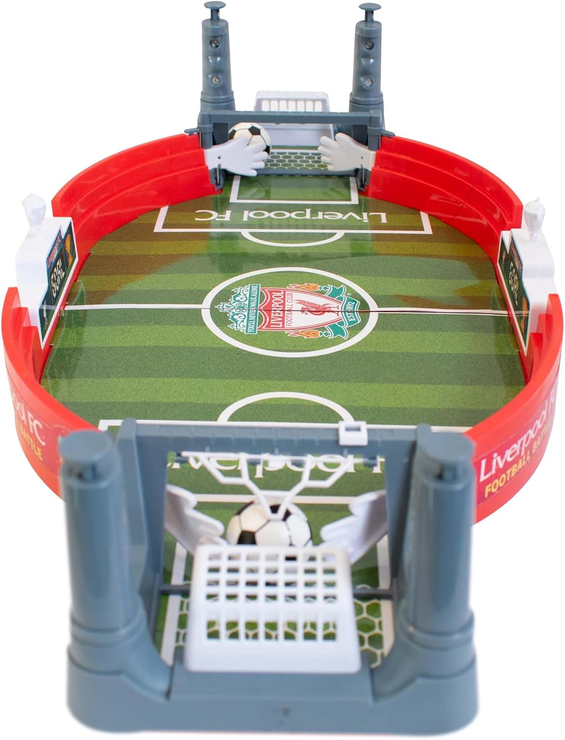 Hy-Pro Officially Licensed Mini Tabletop Football Game | 2 Balls, Portable, Interactive, Mini Football Table, Football Gift