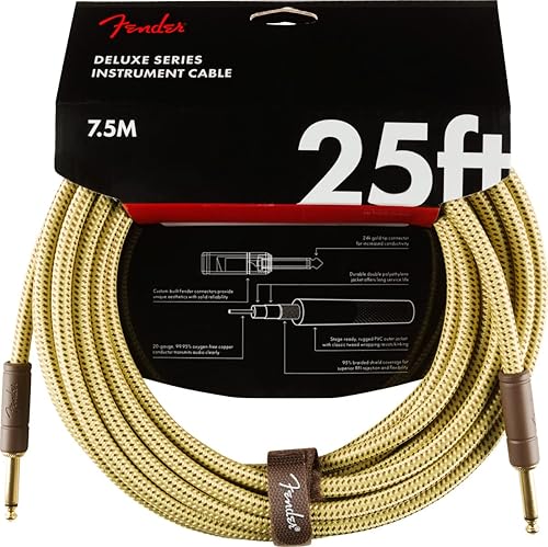 Miniatura 56 de Fender 10-Foot Professional Instrument Cable, Straight-Angle, Desert Camo - 2 Pack