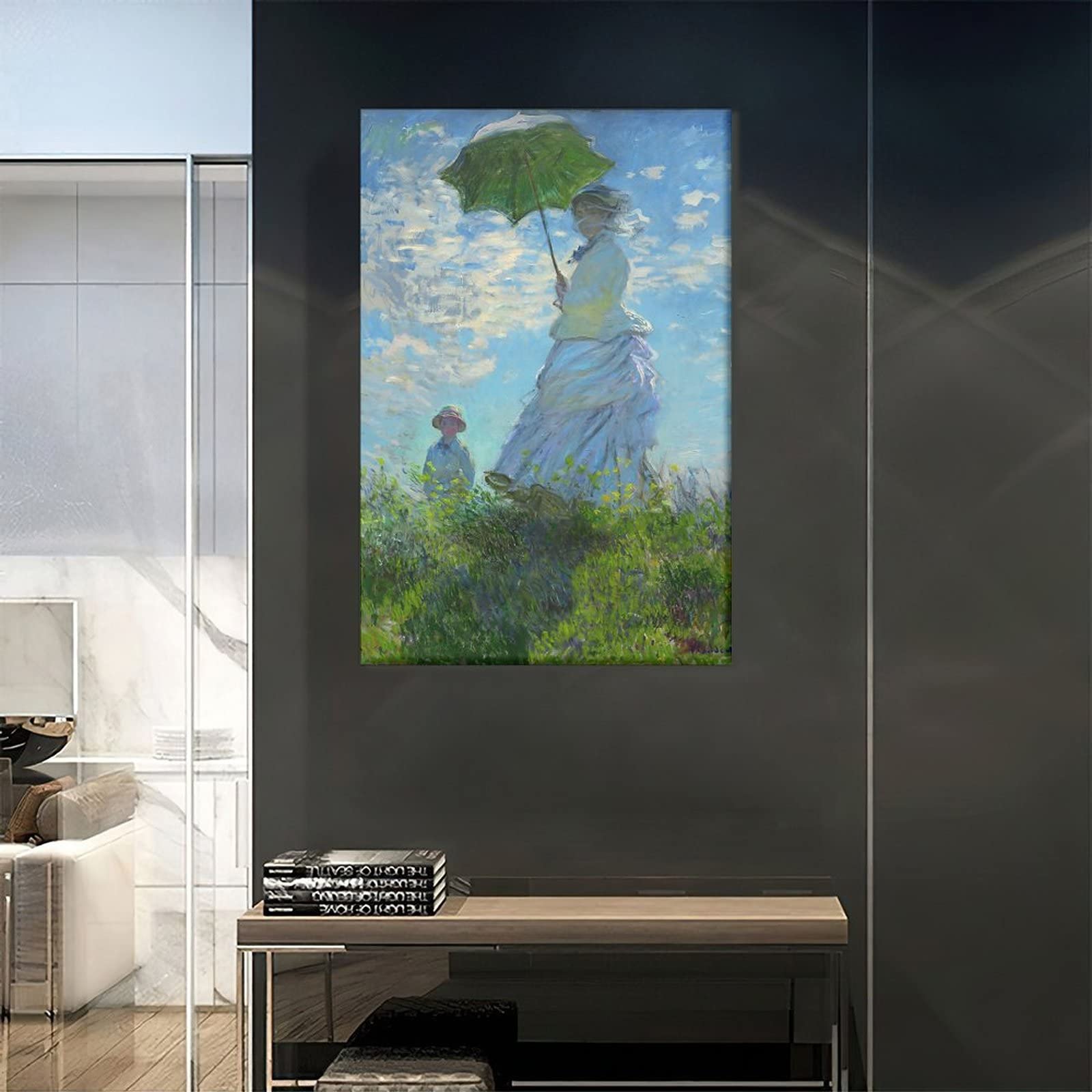 Amazon.co.jp: クロードモネの絵画を完全収録。『散歩、日傘をさす女性