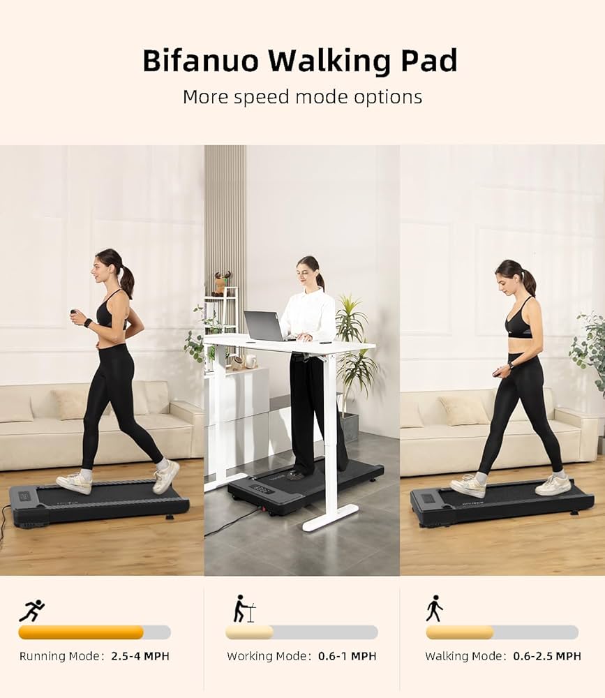 Amazon | Bifanuo ウォーキングパッド - デスク下トレッドミル