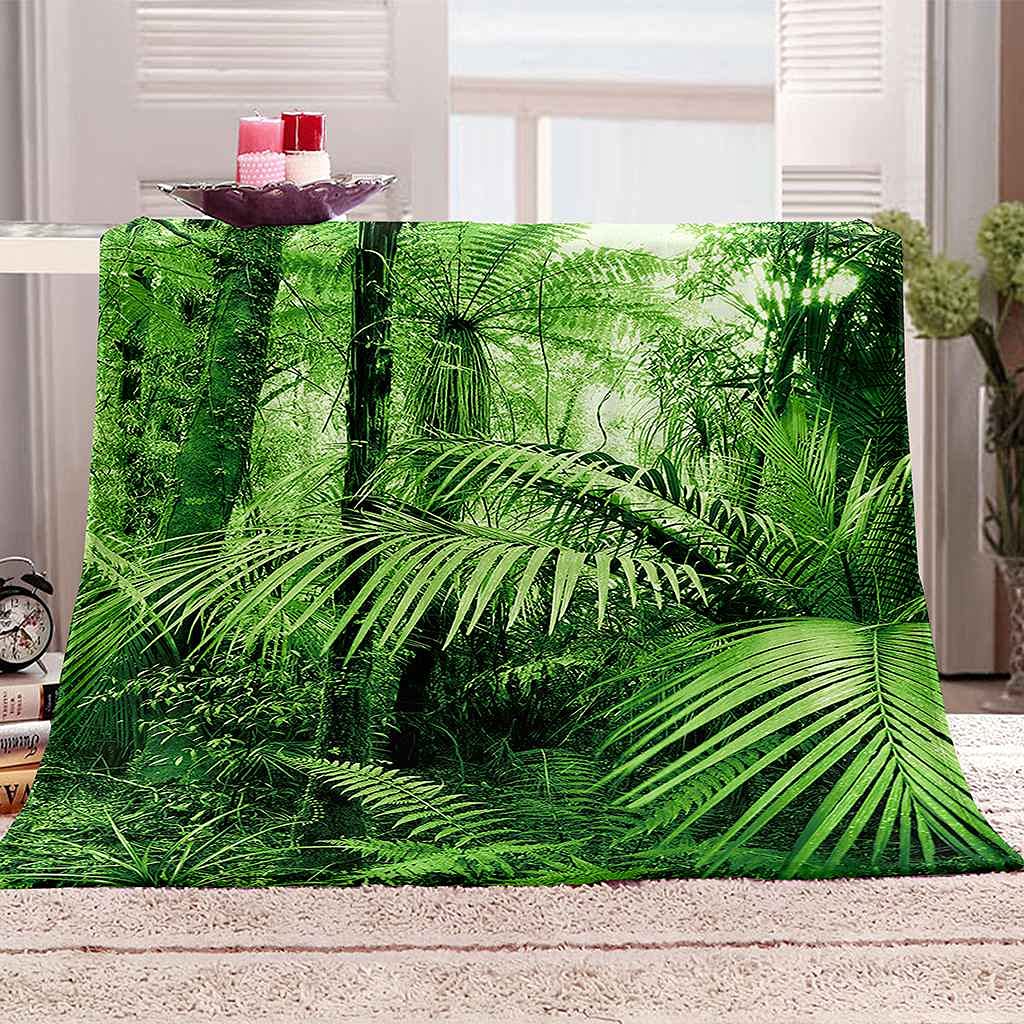Couverture Impression 3D Paysage de Jungle pour des Soirées Cocooning Nature
