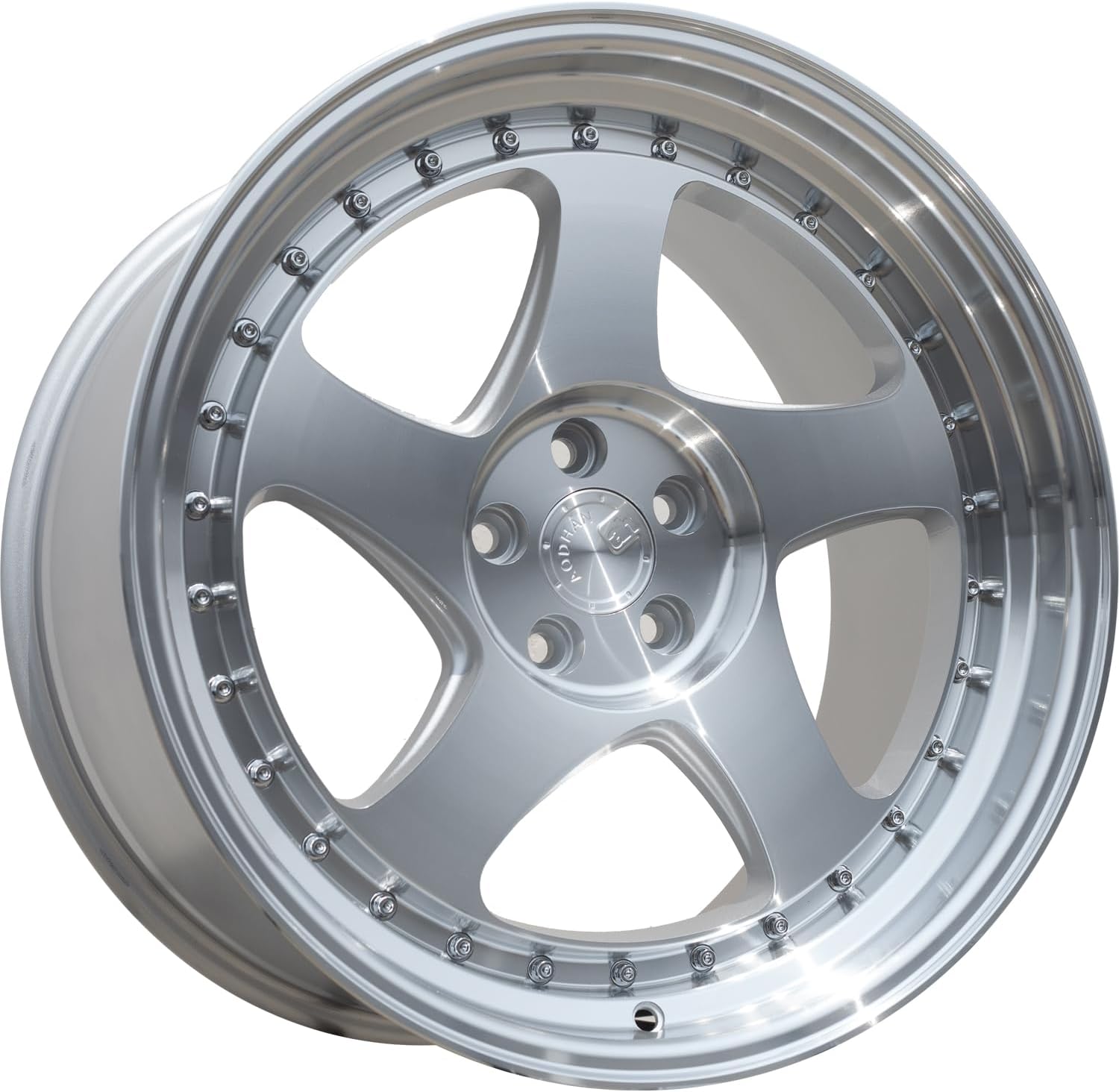 Aodhan AH01 16x8 Offset 15 4x100/4x4.5 Hub 73.1 Silver with Machined Spoke Faces and Lip