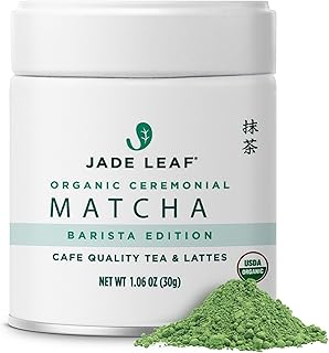 Jade Leaf Matcha Organic Premium Ceremonial Grade Matcha Green Tea Powde...