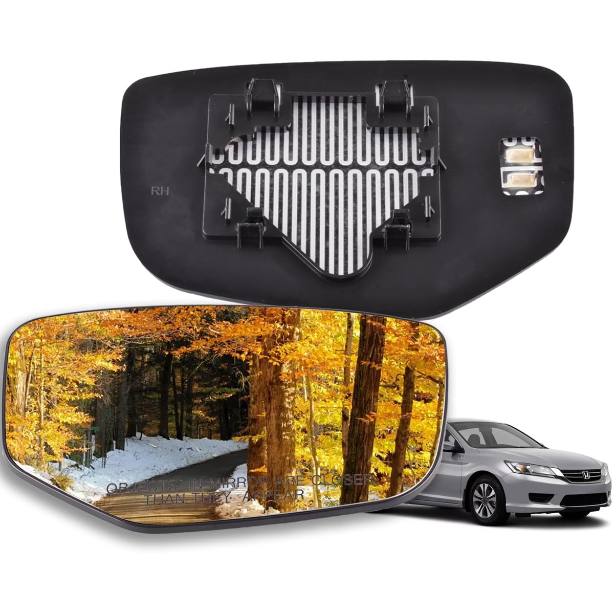 Honda Accord Passenger Side Mirror New Passenger Side Mirror Glass - Foto 8